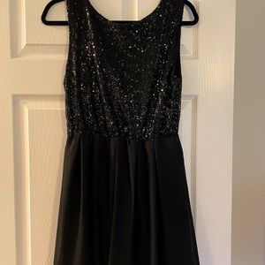 Cute sequin black cocktail dress